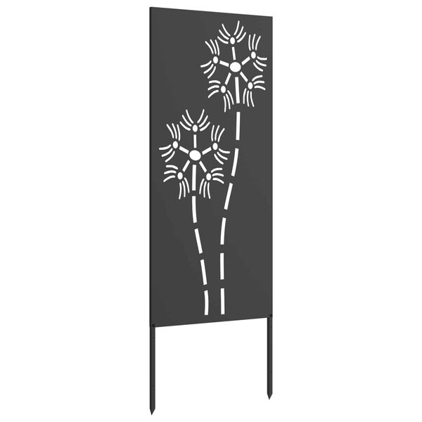 vidaXL Ecran de intimitate pentru grădină Traforaj Negru 50 x 140 cm