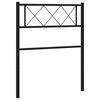 vidaXL Tăblie de pat de schimb metalică, negru, 90 cm