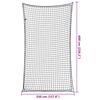 vidaXL Plasă de remorcă cu funie elastică, negru, 6x3,5 m, PP