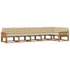vidaXL Set de canapele de exterior cu pernă 6 pcs Natural și Bej