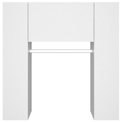 vidaXL Dulapuri de hol, 2 buc., alb, lemn prelucrat
