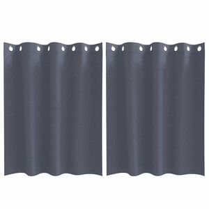 vidaXL Perdele Opaque cu Inel 2 pcs Antracit 140 x 140 cm Poliester