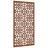 vidaXL Decor perete de grădină 105x55 cm design Maur oțel Corten