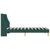 vidaXL Cadru de pat cu headboard Verde &icirc;nchis 90 x 200 cm țesătură