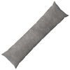 vidaXL Pernă HEERLEN Gri deschis 40 x 145 cm Fleece din microfibra