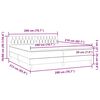vidaXL Pat box spring cu saltea, roz, 200x210 cm, catifea