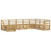 vidaXL Set de canapele de exterior 8 buc. Alb Lemn Solid de Acacia