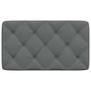 vidaXL Pernă pentru tăblie de pat, gri &icirc;nchis, 80 cm, material textil