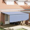vidaXL Cortina Retractabilă Manual Albastru și Alb 400 &times; 300 cm
