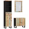 vidaXL Set mobilier de baie, 3 piese, lemn masiv reciclat