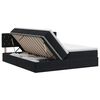 vidaXL Pat cu storage cu headboard 2 buc. Negru