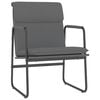 vidaXL Scaun de relaxare, gri, 55x64x80 cm, piele artificială