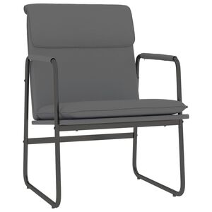 vidaXL Scaun de relaxare, gri, 55x64x80 cm, piele artificială