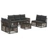 vidaXL Set de canapele pentru grădină 8 pcs Gri și gri &icirc;nchis