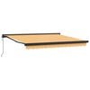 vidaXL Copertină retractabilă Nisipiu 500 &times; 300 cm Stofă și Metal