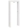 vidaXL Duș exterior 226 cm Lemn masiv de pin și oțel inoxidabil Alb