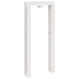 vidaXL Duș exterior 226 cm Lemn masiv de pin și oțel inoxidabil Alb