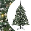 vidaXL Brad de Crăciun artificial Verde 150 cm PVC și Plastic și Oțel
