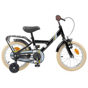vidaXL Bicicletă pentru Copii 12 Inci pentru 2-4 ani Negru