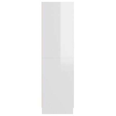 vidaXL Șifonier, alb extralucios, 82,5x51,5x180 cm, PAL