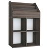 vidaXL Raft reviste copii gri/stejar sonoma 71x30x114cm lemn prelucrat