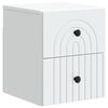 vidaXL Dulap de noapte suspendat Alb 33 x 34,5 x 40 cm Lemn prelucrat
