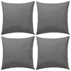 vidaXL Perne de exterior, 4 buc., gri, 45 x 45 cm