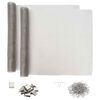 vidaXL Capac pentru ax de lumină cu cleme 2 buc. 70 x 130 cm Argintiu