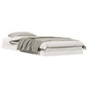 vidaXL Cadru de pat la sol Alb 100 x 220 cm Lemn de pin masiv