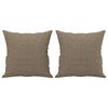 vidaXL Perne decorative, 2 buc., gri taupe, 40x40 cm, material textil