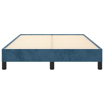 vidaXL Cadru de pat, albastru închis, 120x200 cm, catifea