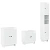 vidaXL Set de cabinet pentru baie cu 3 piese EDE Alb foarte lucios