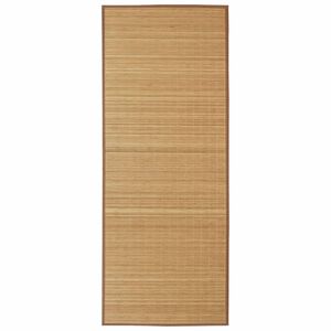 Covor dreptunghiular din bambus natural, 80 x 200 cm