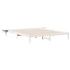 vidaXL Cadru de pat cu mese laterale Alb 180 x 220 cm