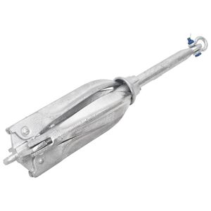 vidaXL Ancoră pliabilă argintie 12 kg, fontă galvanizată la cald