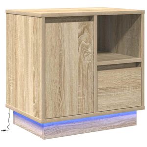 vidaXL Dulap de noapte Stejar Sonoma 50 x 34,5 x 50 cm Lemn prelucrat