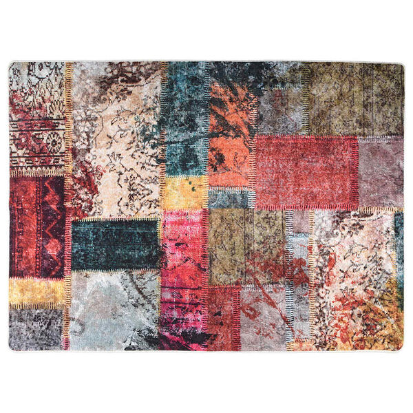 vidaXL Covor lavabil, mozaic multicolor, 120x180 cm