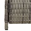 vidaXL Dulap cu raft Gri 70 x 50 x 87 cm Poliester și Rattan Roly