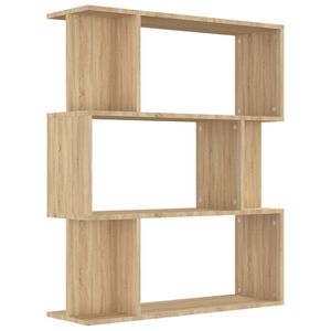vidaXL Bibliotecă/Separator, stejar sonoma, 80x24x96 cm lemn prelucrat