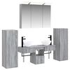 vidaXL Set de mobilier pentru baie 6 buc. Sonoma gri