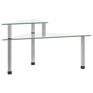 vidaXL Raft de bucătărie transparent, 49,5x35x19 cm, sticlă securizată