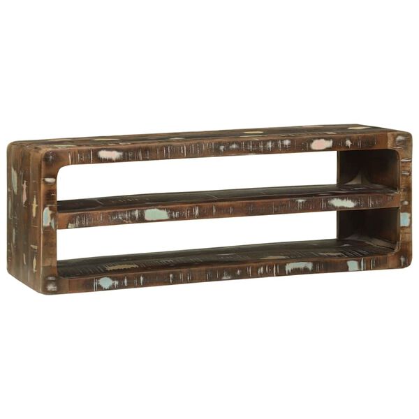 vidaXL Cabinet TV Multicolour 100 x 32 x 36 cm Lemn masiv recuperat