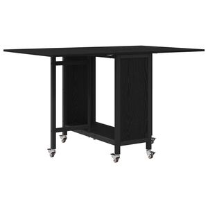 vidaXL Masă de dining pliabilă cu rotițe 130 x 80 x 76,5 cm