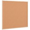 vidaXL Tablă de plută cu ramă din lemn masiv de pin 60x55 cm