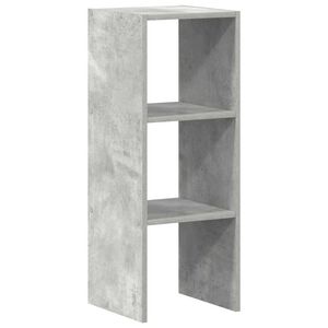vidaXL Bibliotecă stivuabilă Gri Beton 30x30x80 cm Lemn prelucrat