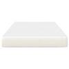 vidaXL Saltea de pat cu saltea Crem 120 x 200 cm țesătură
