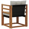 vidaXL Set de canapele de exterior Lemn solid de Acacia și Textilene