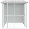 vidaXL Cușcă pentru păsări Gri 215 x 310 x 247 cm Oțel Galvanizat
