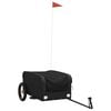 vidaXL Remorcă pentru biciclete, negru, 30 kg, fier