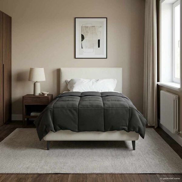 vidaXL Pilotă de vară Patos Antracit 155 x 220 cm Microfibră